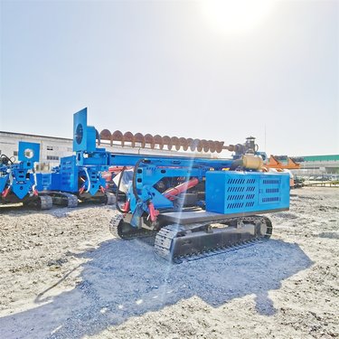 液压驱动履带光伏打桩机 3米岩石钻孔机 螺旋钻机多用型
