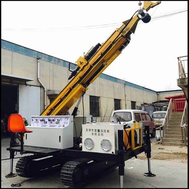 高压旋喷桩机履带式单双三管通用 聚强斜孔扩大头锚索钻机