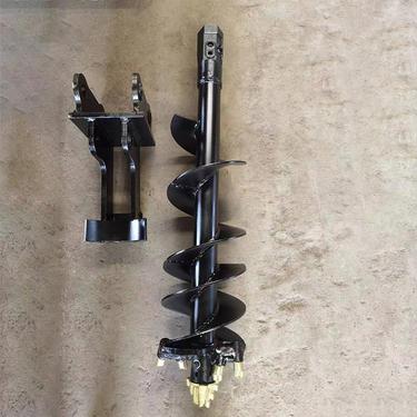 聚仁 螺旋钻机 钻光伏围栏打桩螺旋钻动力头 履带长螺旋打桩机