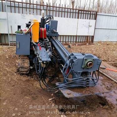 天津 轻便型定向钻机 履带一体过路钻孔机 定向钻技术培训 洪涛电力