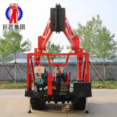 山东巨匠SH30-2D冲击式打井机 工程勘察砂金矿钻机履带式取土钻机