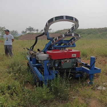 山地光伏履带扭桩钻机 雷力LLV405柴油型全方位旋转液压控制打石头