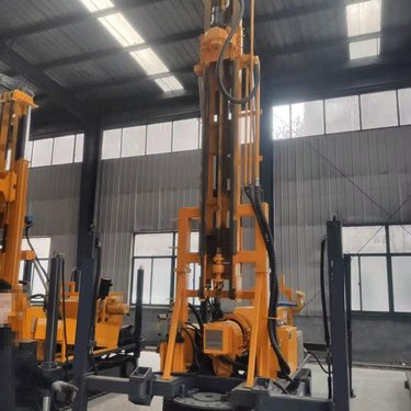 机械顶驱式勘探钻机履带气动打井机深水井钻机供应水气两用钻井机