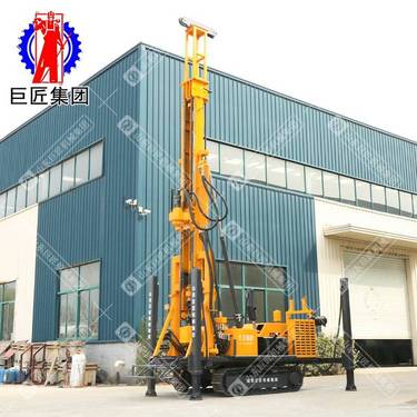 地质钻探机JDL-350顶驱水气两用钻机 履带式气动水井钻机