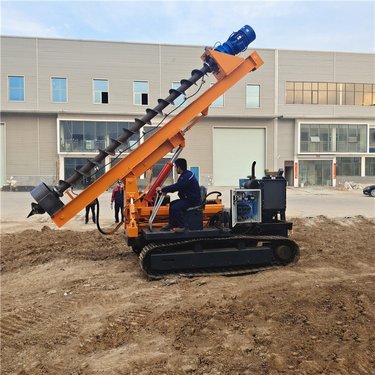 履带式两用型打桩机 旋转伸缩桩架螺旋钻机 方便操作