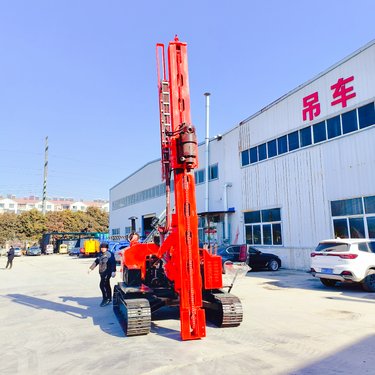 大坡度施工光伏打桩机 高低腿履带钻机 沙漠爬山虎 移动平稳 垂直打孔