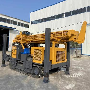 拖拉机式300米履带气动水井钻机 四轮液压打井机 回转取芯设备