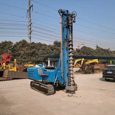 光伏潜孔钻机 工程专用打桩机 履带式工程钻桩机 履带底盘行走