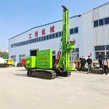 山地高低腿履带光伏打桩机 350孔径石层潜孔钻机 加大冲击器钻孔机