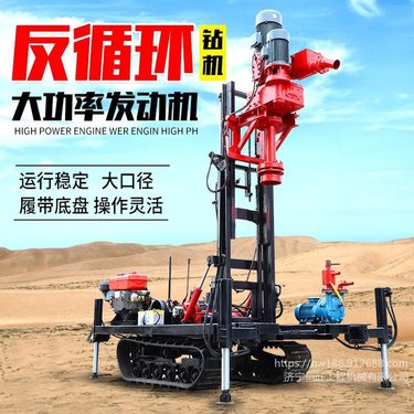 恒旺小型履带反循环钻机 农田灌溉打井设备 履带工程降水井打井钻机