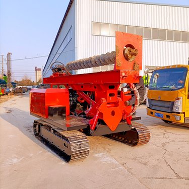 履带式光伏基站螺旋钻机 打拔钻一体机 厂家批发