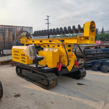 履带光伏打桩机 挖机改潜孔钻机 做工精细 应用范围广