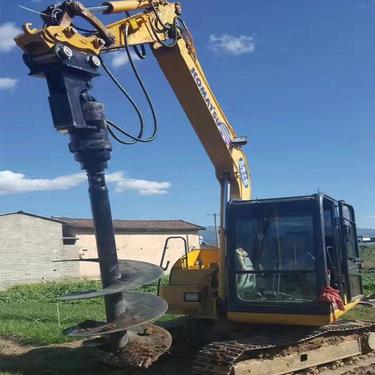 聚仁螺旋钻机 履带式轨道式液压旋挖钻机 电线杆钻孔机