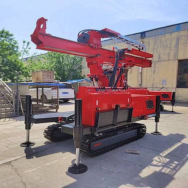 公路注浆中型履带旋喷钻机 钢履带高压旋喷桩机 90电机变频高压泵