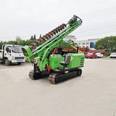 履带式太阳能光伏打桩机 DVC定位操作山地潜孔钻机 岩土两用型