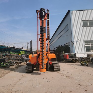 液压光伏钻机 履带式引孔机 挖掘机改装打桩机 鲁邦重工