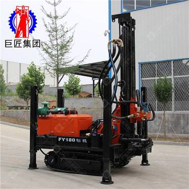 供应山东巨匠 履带式打井机 FYX-180型民用气动水井钻机