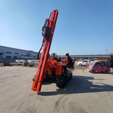 TW-500GF山坡光伏钻机 履带行走 桩架可大幅度调节 厂家现货