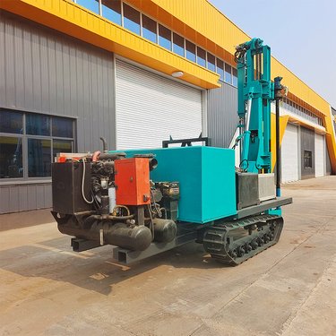 供应光伏螺旋桩 钢板桩施工机械打桩机 小型履带式钻机