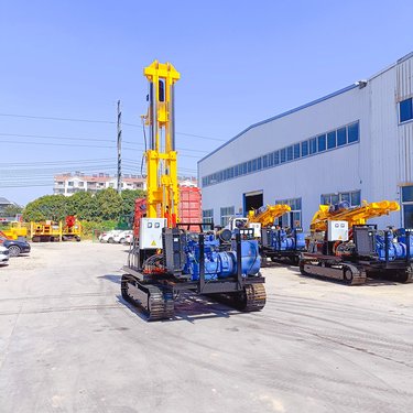 油缸加压光伏打桩机履带式螺旋钻机3米6米太阳能工程钻孔机一体机