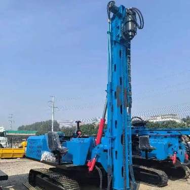 光伏电站钻孔机 一体式履带潜孔钻机  钢强 潜孔钻采矿设备 工程地基
