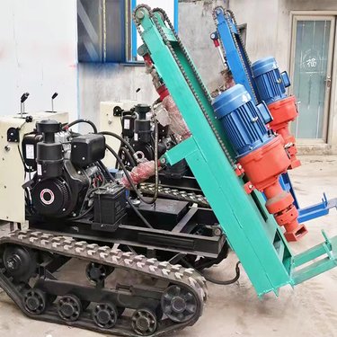 小型履带式气动潜孔钻机 TF100台式潜孔钻孔机 方便移动