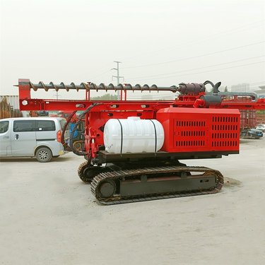 沙漠戈壁滩履带式光伏打桩机 履带潜孔钻机 500孔径光伏孔钻孔机