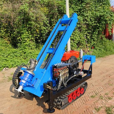 小型履带打桩机 柴油行走式地桩机 光伏地螺丝地钉钻机