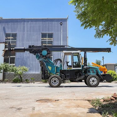 轮式螺旋钻 恒旺 工程用旋挖钻机 大孔径地基打桩机 履带式机锁杆钻