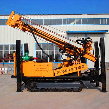 580米深井钻机 飞达FY580气动水井钻车 履带式水气两用打井设备