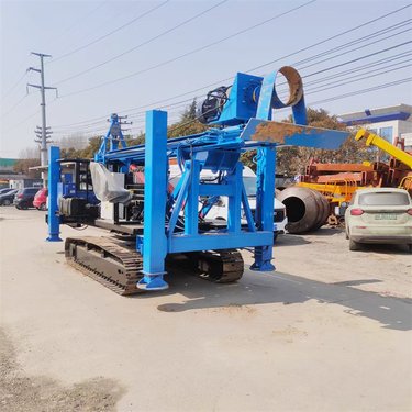 履带式民房地基打桩机 6米成孔电动螺旋钻机 可电行走