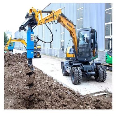 挖改螺旋钻机电线杆地基钻孔挖树洞机 履带式旋挖机液压钻土机