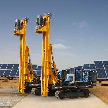 翔驰发电机组光伏打桩机 履带式钻孔机 地质勘探钻机