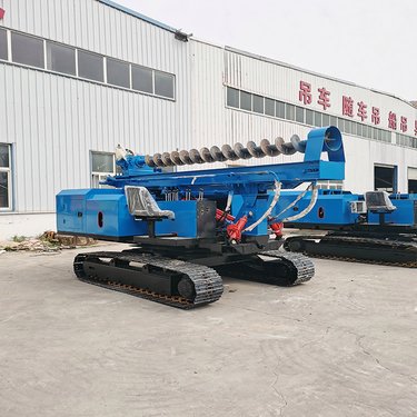 12米房屋地基钻孔机 全液压履带钻机 光伏打桩机