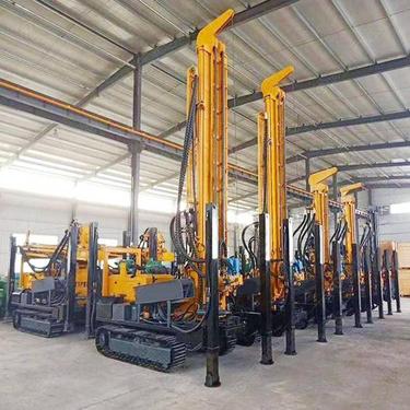 履带式气动水井钻机 300型民用气动钻机 岩石层钻井设备