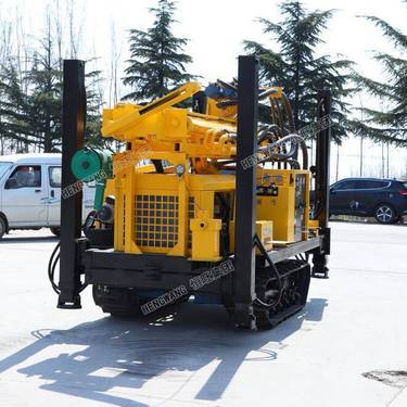 恒旺气动水井钻机履带式岩石打井机家用农用打井设备