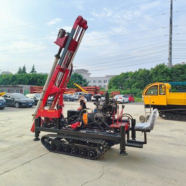 橡胶履带螺旋打桩机 小光伏工程地钉钻机正反钻孔厂家一台批发