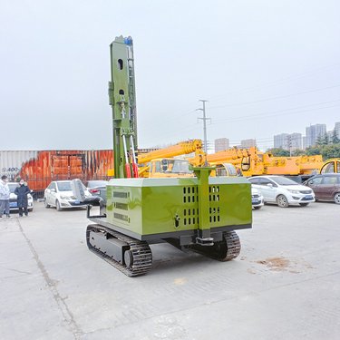 光伏打桩机性能强 履带式钻孔机加压旋喷钻机 钻杆转速可调节