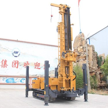 恒旺气动水井钻机 履带式家庭气动打井机 300米打井机