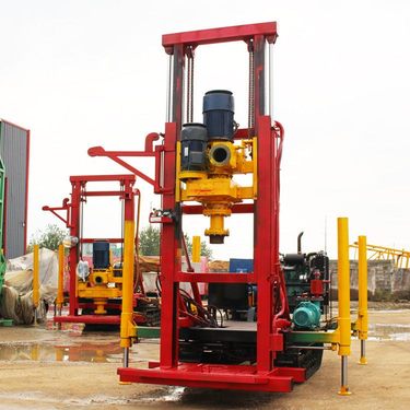 打井设备钻井机 小型家用履带打岩石钻机 200米深水挖井