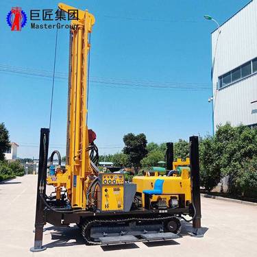 履带式气动水井钻机 华夏巨匠全自动打井钻机